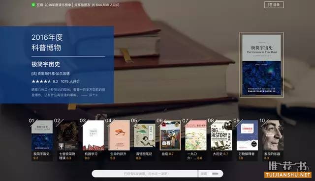 豆瓣读书排行榜：豆瓣读书2016年度读书榜单