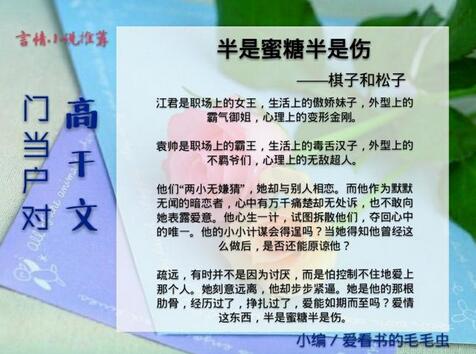 双高干小说：5本高人气双高干文推荐