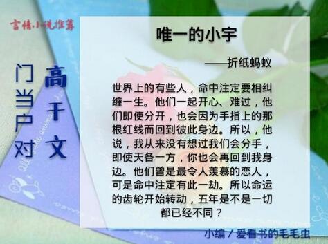 双高干小说：5本高人气双高干文推荐