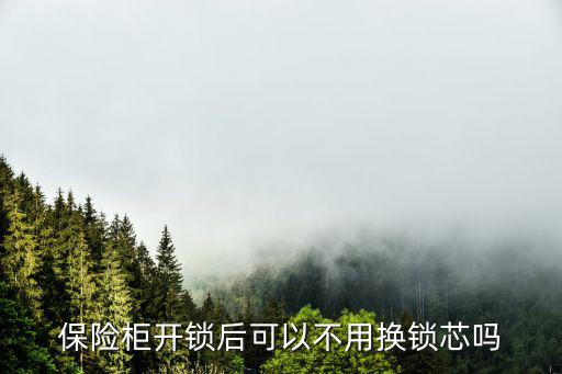 保险柜开锁后可以不用换锁芯吗