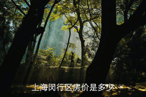 上海闵行房价，上海闵行区房价是多少