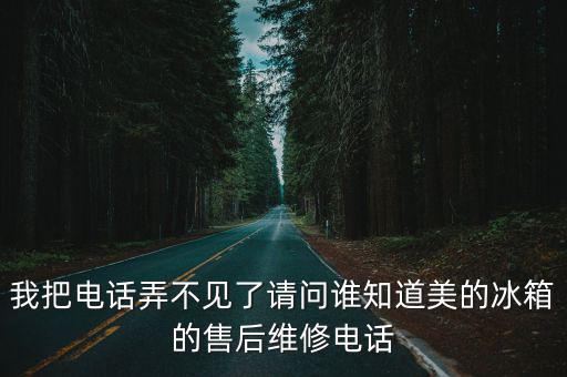 我把电话弄不见了请问谁知道美的冰箱的售后维修电话