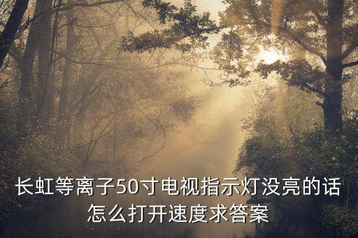 长虹pdf等离子50寸黑屏怎么修，长虹