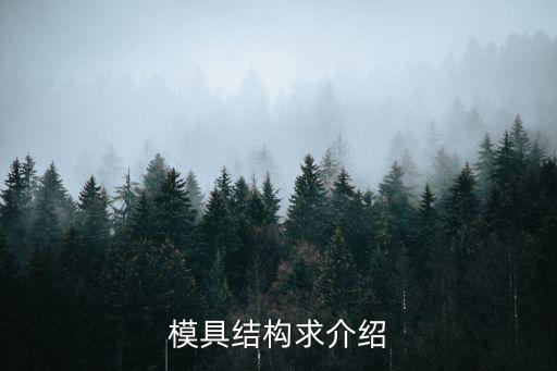 模具结构求介绍