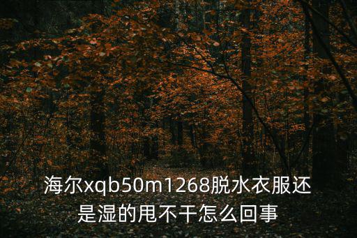 海尔xqb50m1268怎么样，海尔xqb50m12