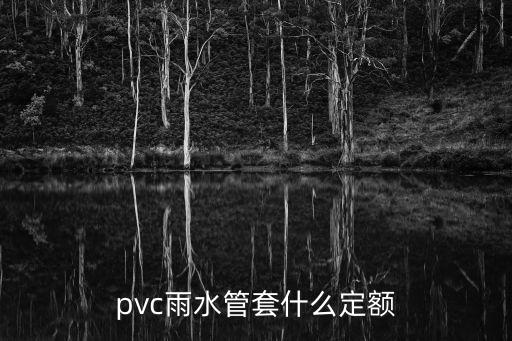 pvc雨水管套什么定额