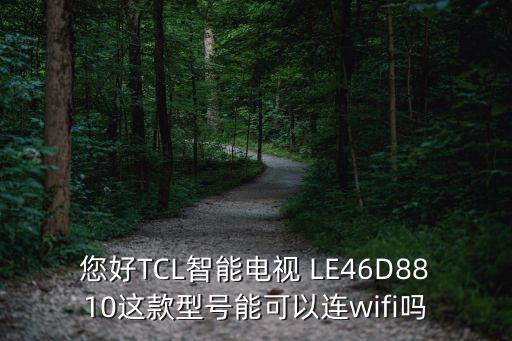 您好TCL智能电视 LE46D8810这款型号能可以连wifi吗