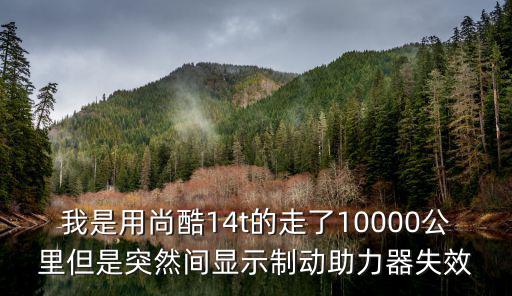 我是用尚酷14t的走了10000公里但是突然间显示制动助力器失效