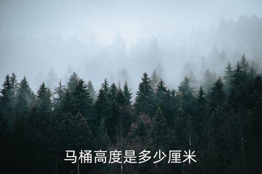 马桶高度是多少厘米