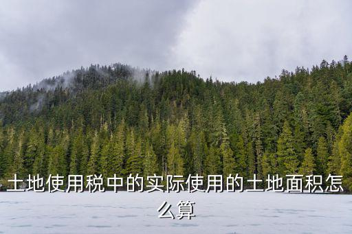 土地使用税中的实际使用的土地面积怎么算