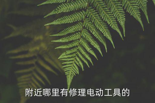 附近哪里有修理电动工具的