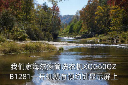 我们家海尔滚筒洗衣机XQG60QZB1281一开机就有预约键显示屏上