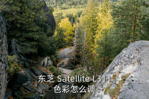 东芝 Satellite L311色彩怎么调