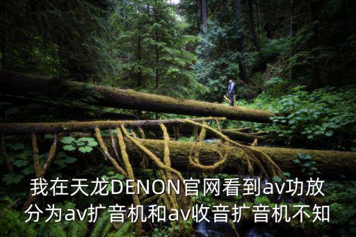 我在天龙DENON官网看到av功放分为av扩音机和av收音扩音机不知