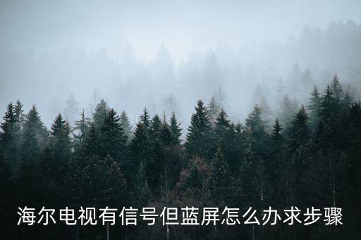 海尔电视出现蓝屏怎么解决，海尔电视