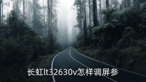 长虹lt32630v怎样调屏参