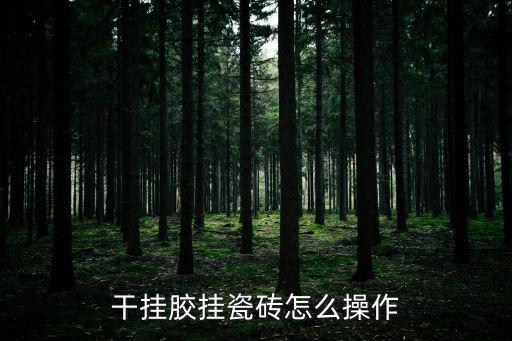 干挂胶挂瓷砖怎么操作