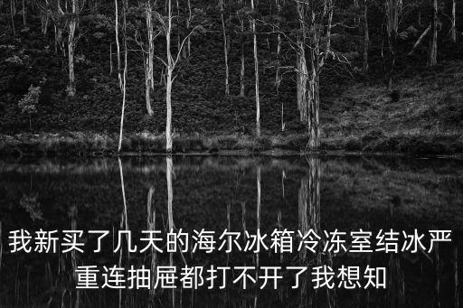 我新买了几天的海尔冰箱冷冻室结冰严重连抽屉都打不开了我想知