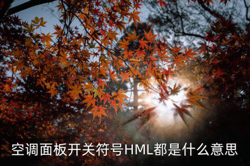 空调面板开关符号HML都是什么意思