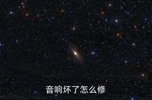 音响坏了怎么修