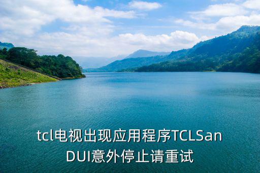 tcl电视程序出错怎么办，tcl电视出现