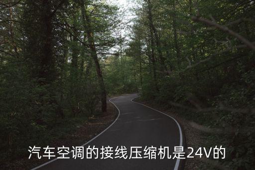 汽车空调的接线压缩机是24V的