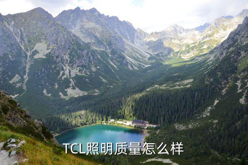 TCL照明质量怎么样