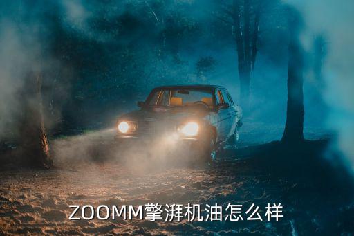 ZOOMM擎湃机油怎么样