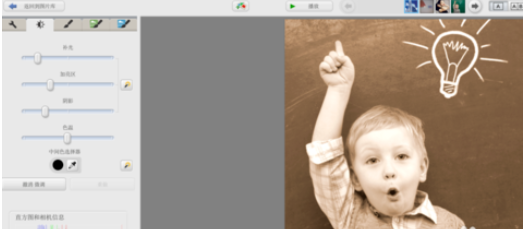 Google Picasa将照片修改成褐色色调的方法步骤截图