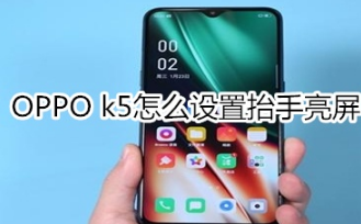 OPPO k5如何设置抬手亮屏