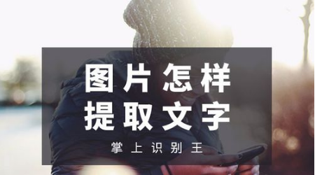 分享如何将图片上的文字识别提取出