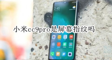 小米cc9pro有屏幕指纹吗