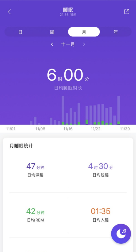 小米手环睡眠数据在哪里