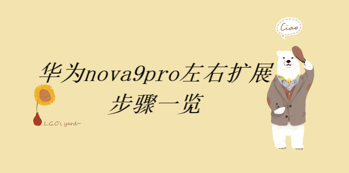 小编教你华为nova9pro全屏显示在哪